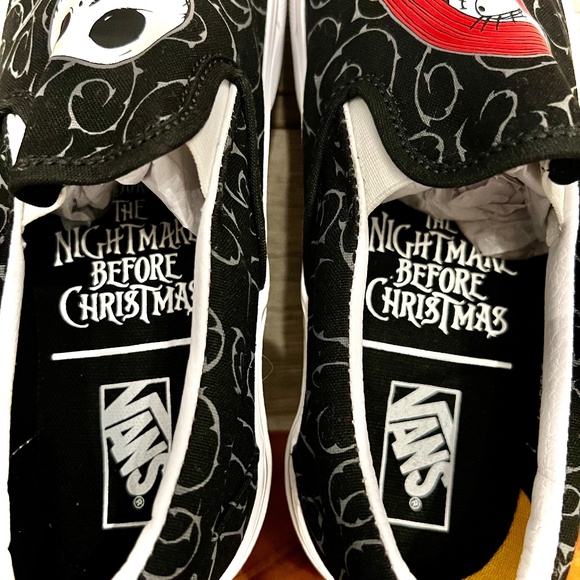 NWOT 🆕🎄VANS x Nightmare B4 Christmas Jack/Sally Slip-Ons W7|M5.5, New - Picture 8 of 10